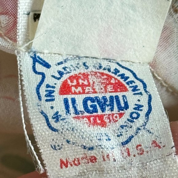 Jeri Modes Vintage 70s Sheer Chiffon Floral Midi Dress Womens M‎ Pink Tie Waist - Picture 12 of 12